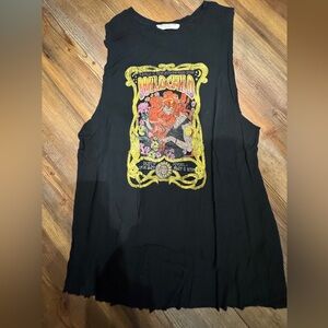 Spell Black Graphic Muscle Tee